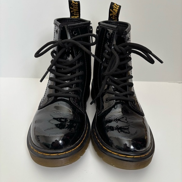 Dr. Martens 1460 Kids Boots Size US 2 Black Patent Leather - Picture 4 of 9